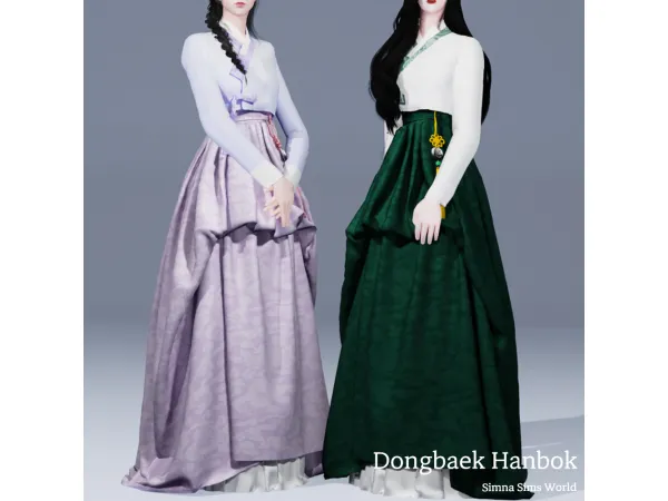 Alpha Dongbaek hanbok by Simna Sims World - The Sims 4 Custom Content