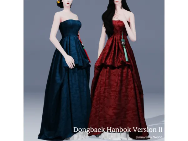 Alpha Dongbaek Hanbok Version 2 - The Sims 4 Custom Content
