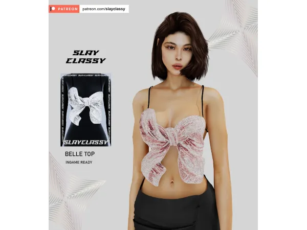Alpha SC149 BELLE TOP - The Sims 4 Custom Content