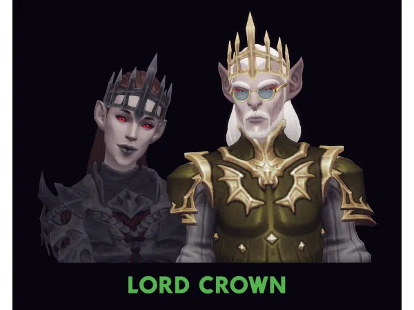 Maxis Match Lord Crown - The Sims 4 Custom Content