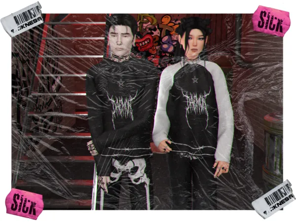 Alpha DRAMA SWEATER - The Sims 4 Custom Content