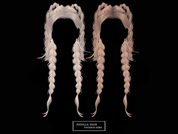 Alpha Padilla Hair by phoenixsims4 - The Sims 4 Custom Content