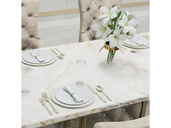 Alpha Luxe Chester Dining Set Part2 ClutterDecor by PlatinumLuxeSims - The Sims 4 Custom Content