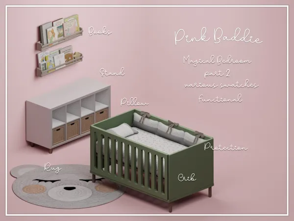Alpha Magical Bedroom Part 2 by Pink Baddie - The Sims 4 Custom Content