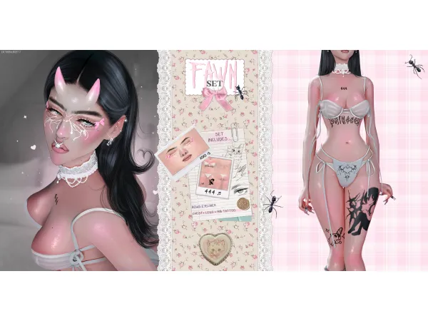 Mix Fawn Set - The Sims 4 Custom Content