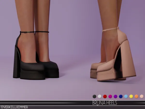 Alpha Bruna heels - The Sims 4 Custom Content