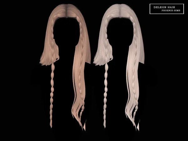 Alpha Deleon Hair - The Sims 4 Custom Content