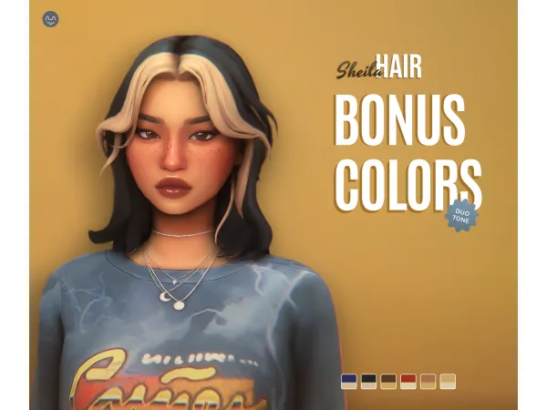 Maxis Match Sheila Hair(Download) by TwistedCat - The Sims 4 Custom Content