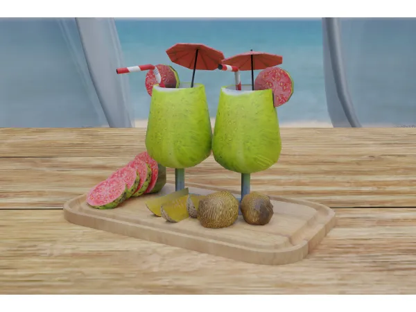 Alpha Guava Drink Free Gift by Balman Boutique - The Sims 4 Custom Content