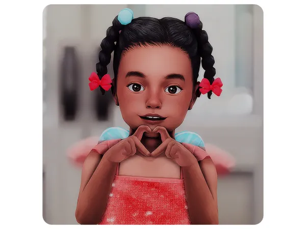 Maxis Match Sunday Best Toddler Hair Set - The Sims 4 Custom Content