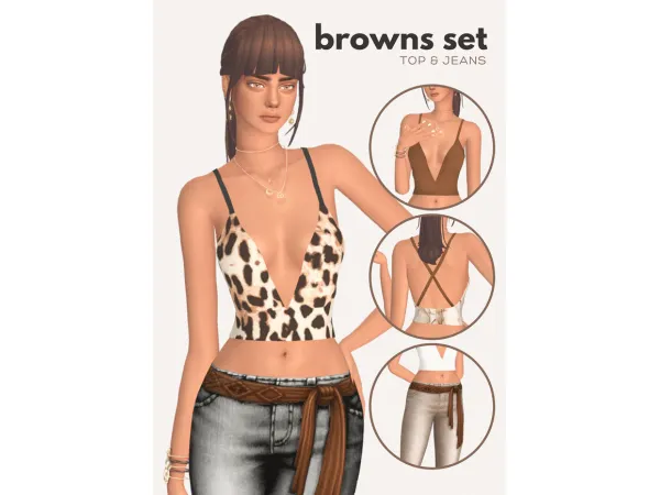Maxis Match browns set by nooboosims - The Sims 4 Custom Content