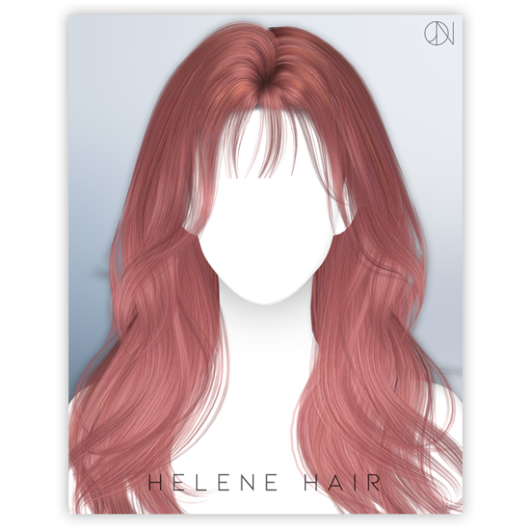 Alpha [JINO] HAIR N17 HELENE by simsfinds - The Sims 4 Custom Content