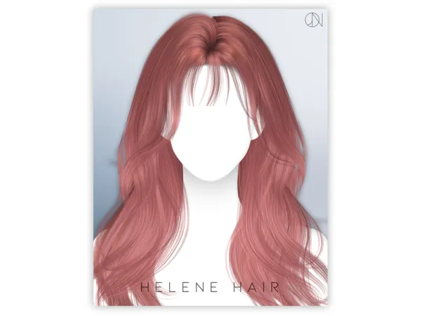 Alpha [JINO] HAIR N17 HELENE - The Sims 4 Custom Content
