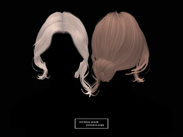 Alpha Ochoa Hair - The Sims 4 Custom Content