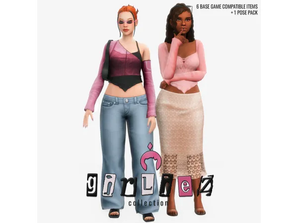 Maxis Match GirlieZ Collection by ikarisims - The Sims 4 Custom Content