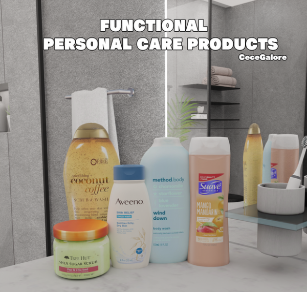 Alpha Functional Personal Care Products by simsfinds - The Sims 4 Custom Content