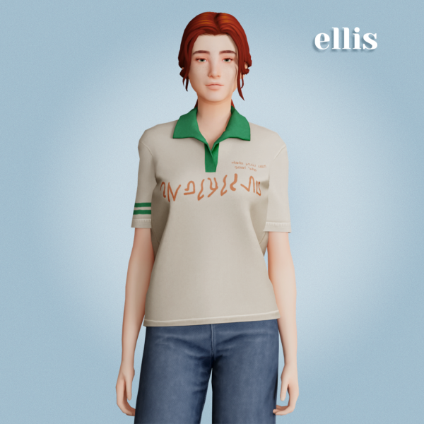Alpha Ellis polo by amelylina - The Sims 4 Custom Content