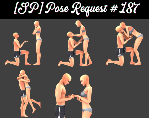 Mix [SP]Pose Request 187 by simsfinds - The Sims 4 Custom Content