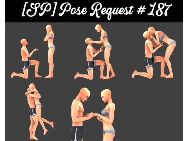 Mix [SP]Pose Request 187 - The Sims 4 Custom Content