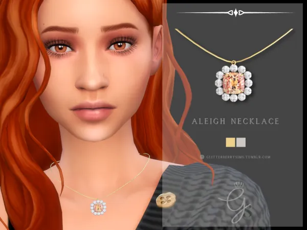 Mix Aleigh Necklace by Glitterberry Sims - The Sims 4 Custom Content