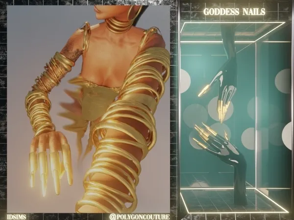 Alpha Goddes Nails - The Sims 4 Custom Content