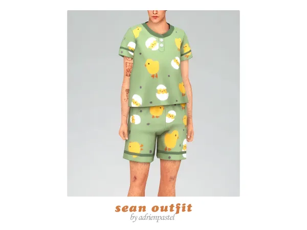 Maxis Match Sean Outfit by AdrienPastel - The Sims 4 Custom Content