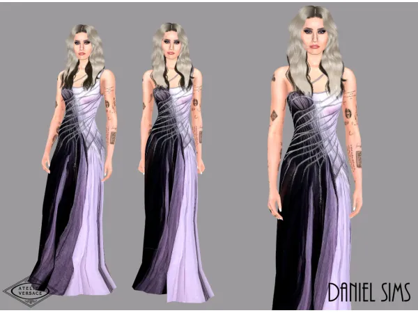 Alpha Miley Cyrus in Atelier Versace - The Sims 4 Custom Content
