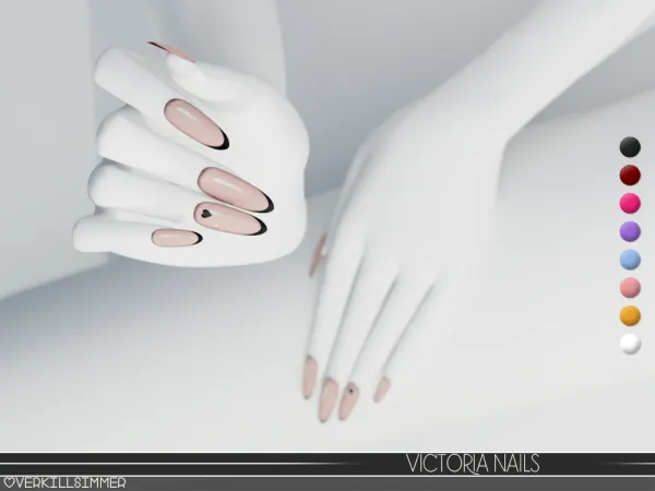 Alpha Victoria nails - The Sims 4 Custom Content