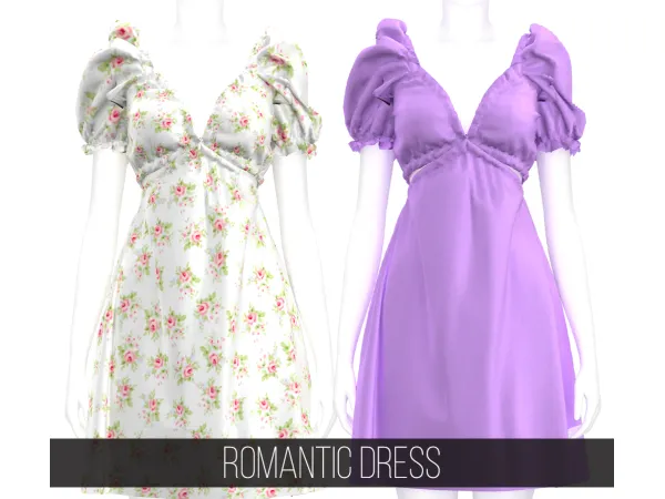 Alpha ROMANTIC DRESS - The Sims 4 Custom Content