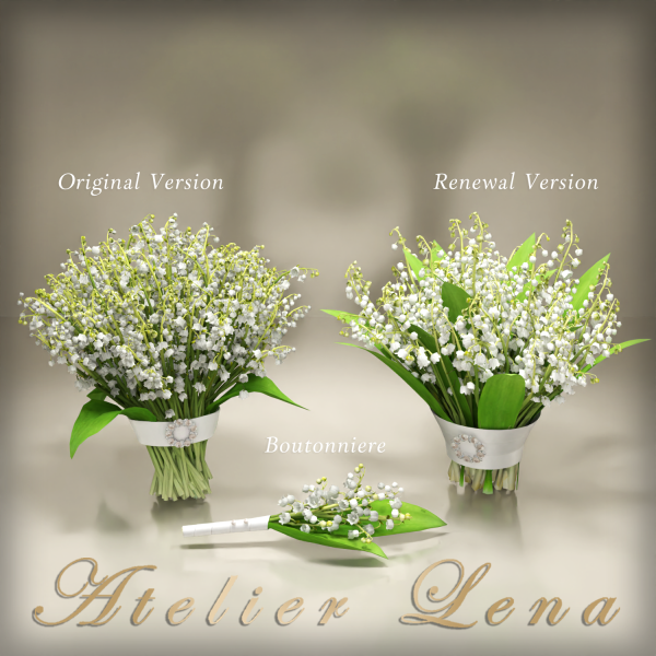 Alpha [Atelier Lena] Lily of the Valley Bouquet Set by simsfinds - The Sims 4 Custom Content