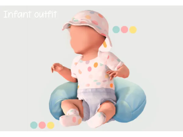 Maxis Match Infant outfit set by littletodds - The Sims 4 Custom Content