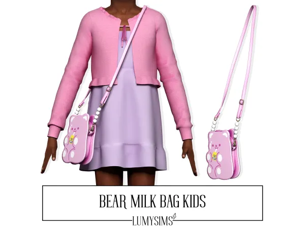 Alpha BEAR MILK BAG KIDS - The Sims 4 Custom Content