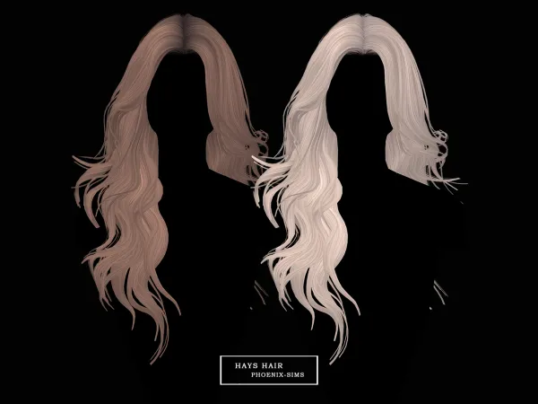Alpha Hays Hair - The Sims 4 Custom Content