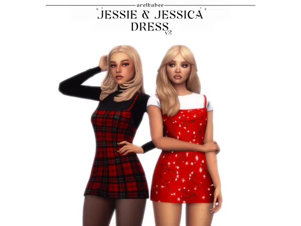 Maxis Match jessie jessica dress by aretha - The Sims 4 Custom Content