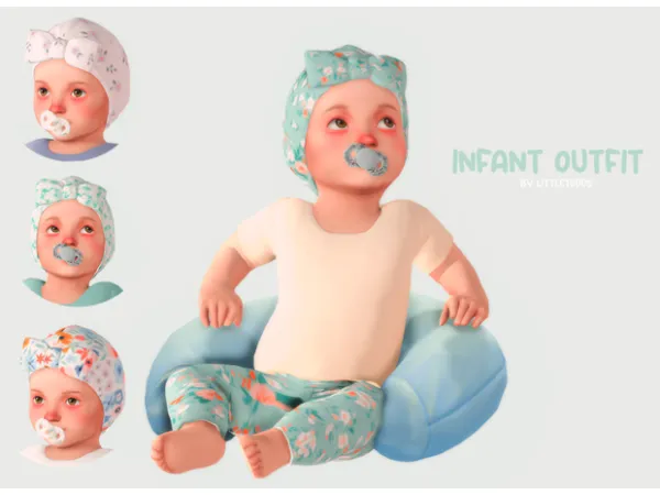 Maxis Match Infant outfit set by littletodds - The Sims 4 Custom Content