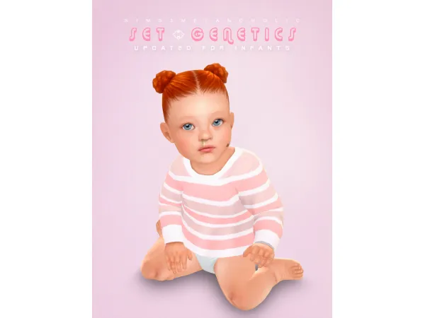 Alpha GENETICS UPDATED FOR INFANTS part 1 by sims3melancholic - The Sims 4 Custom Content