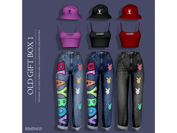 Alpha [RIMINGS] OLD GIFT BOX 1 by RIMINGS - The Sims 4 Custom Content