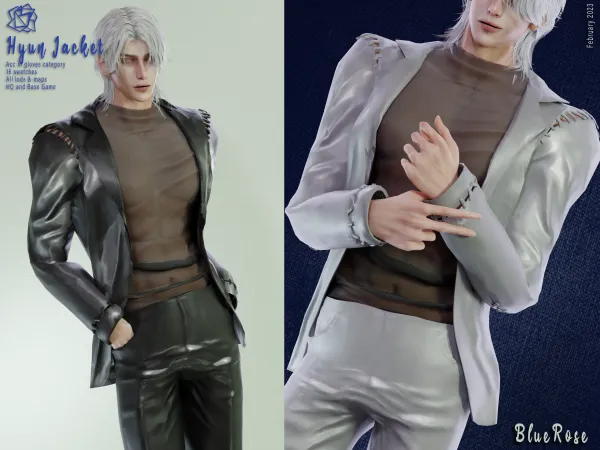 Alpha Hyun Jacket Accesorie BRsims - The Sims 4 Custom Content