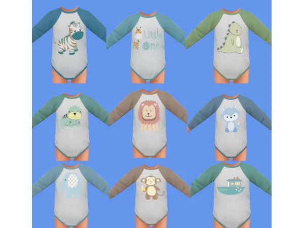Maxis Match infant sleeve onesies - The Sims 4 Custom Content