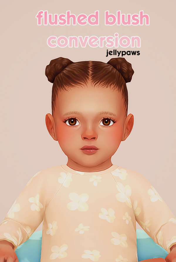 Maxis Match Flushed Blush Conversion by simsfinds - The Sims 4 Custom Content