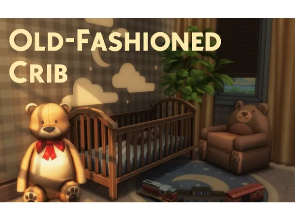 Maxis Match Old Fashioned Cribs by awingedllama - The Sims 4 Custom Content