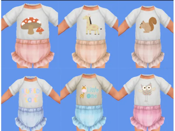 Maxis Match infant baby bloomers - The Sims 4 Custom Content