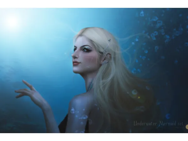 Mix Underwater Mermaid set - The Sims 4 Custom Content