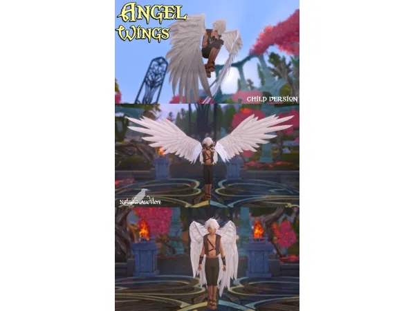 Mix Angel Wings kids Auditore by Natalia - The Sims 4 Custom Content