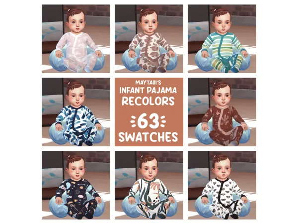 Maxis Match Baby jammies by Maytaiii - The Sims 4 Custom Content