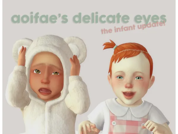 Maxis Match aoifaes delicate eye recolors infant update - The Sims 4 Custom Content