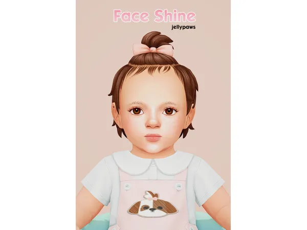 Maxis Match Face Shine Conversion by JellyPaws - The Sims 4 Custom Content