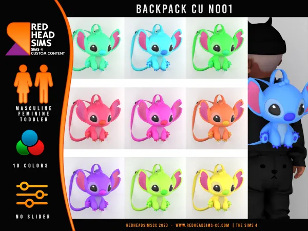 Mix CU BACKPACK N001 - The Sims 4 Custom Content