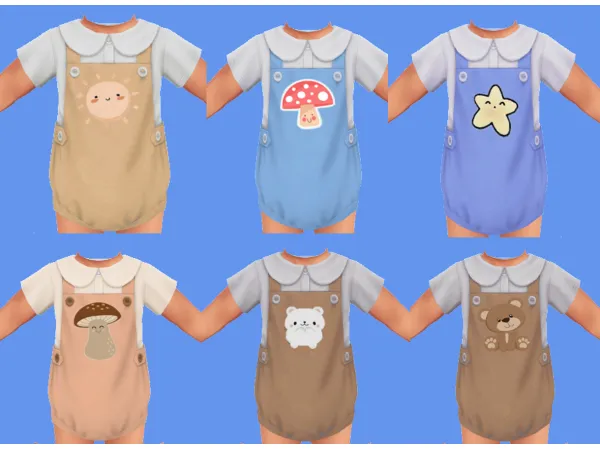 Maxis Match recolours of one the growing together outfits - The Sims 4 Custom Content