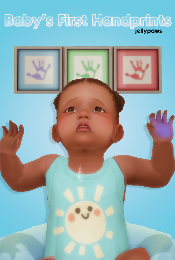 Maxis Match Baby's First Handprints by simsfinds - The Sims 4 Custom Content